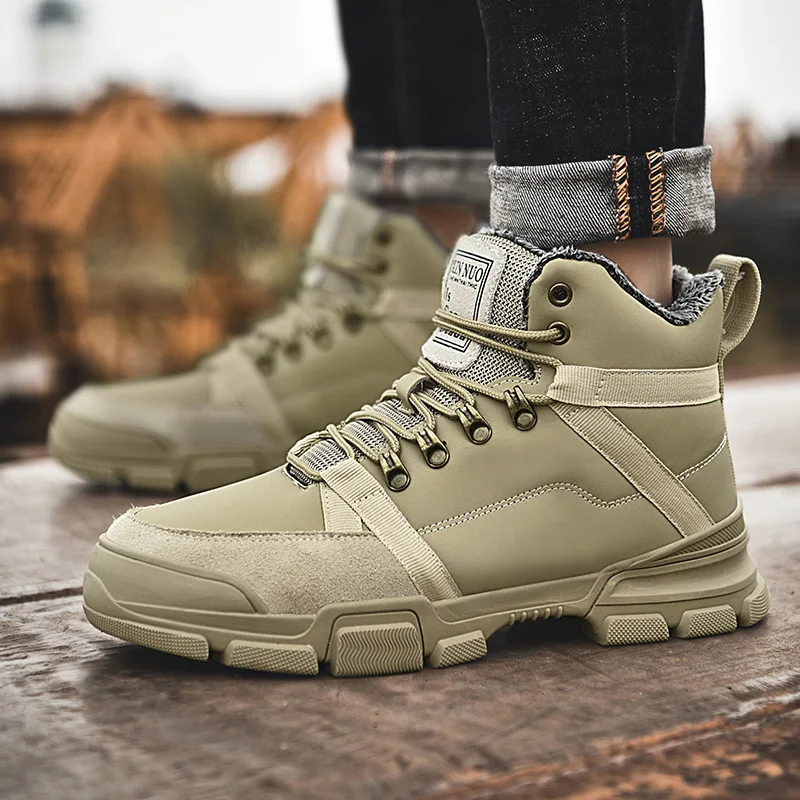 Hemmyi Winter Boots for Men New Keep Warm Short Plush High-top Men's Shoes Outdoor Sneakers Male Adult Ankle Boots Botas Hombre
Hemmyi Winter Boots for Men New Keep Warm Short Plush High-top Men's Shoes Outdoor Sneakers Male Adult Ankle Boots Botas Hombre