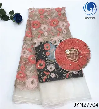BEAUTIFICAL african lace fabrics 2018 Hot sale nigerian embroidery tulle lace with beads 3d lace fabric 5yards/lot JYN277
BEAUTIFICAL african lace fabrics 2018 Hot sale nigerian embroidery tulle lace with beads 3d lace fabric 5yards/lot JYN277