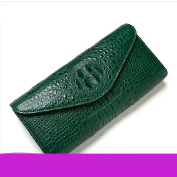 lanshang Lady alligator skin bag True crocodile leather fashion purse long style casual of new fashionable women bag green
lanshang Lady alligator skin bag True crocodile leather fashion purse long style casual of new fashionable women bag green