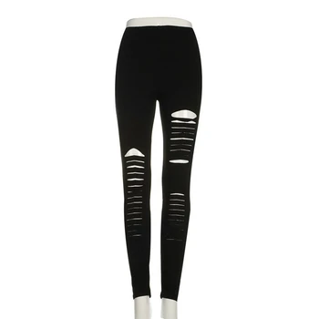 Fashion Women Pants Elastic Polyester Hollow Out Ripped Gothic Push Up Strap Bandage Slim Black Sexy Pants
Fashion Women Pants Elastic Polyester Hollow Out Ripped Gothic Push Up Strap Bandage Slim Black Sexy Pants