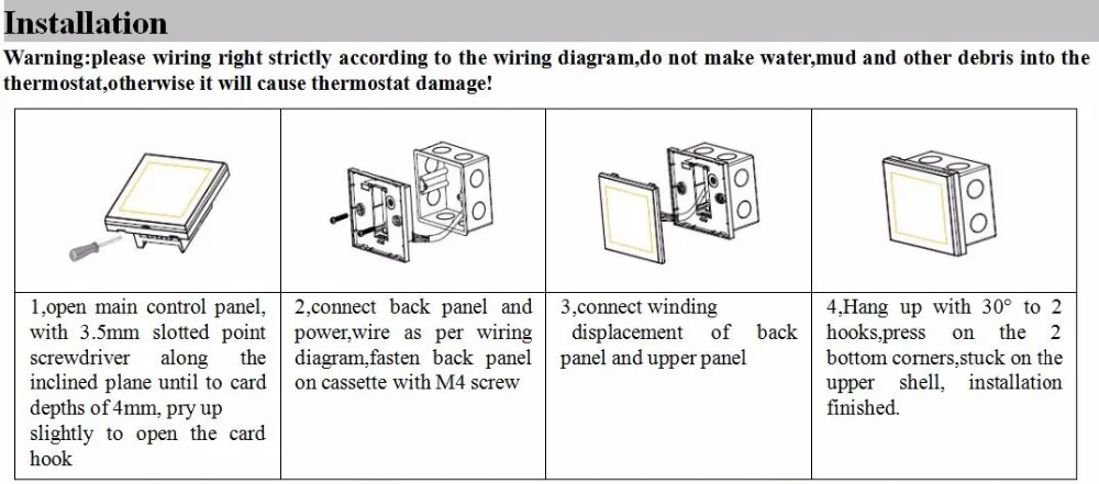 Programmable Anti Freezing Heating Thermostat Lcd Room