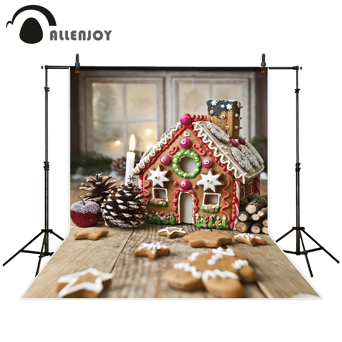 Allenjoy Christmas candy photography backdrop gingerbread house kids window professional background photobooth photocall
Allenjoy Christmas candy photography backdrop gingerbread house kids window professional background photobooth photocall
