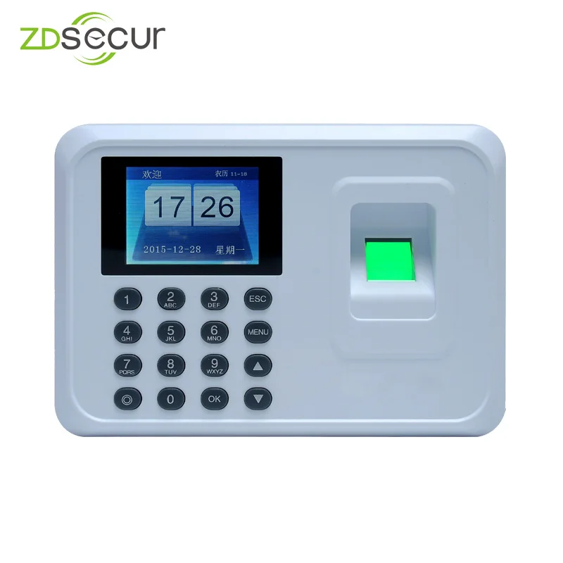 2.4 inch Biometric Fingerprint and password attendance machine USB finger scanner free software ZDA5
2.4 inch Biometric Fingerprint and password attendance machine USB finger scanner free software ZDA5