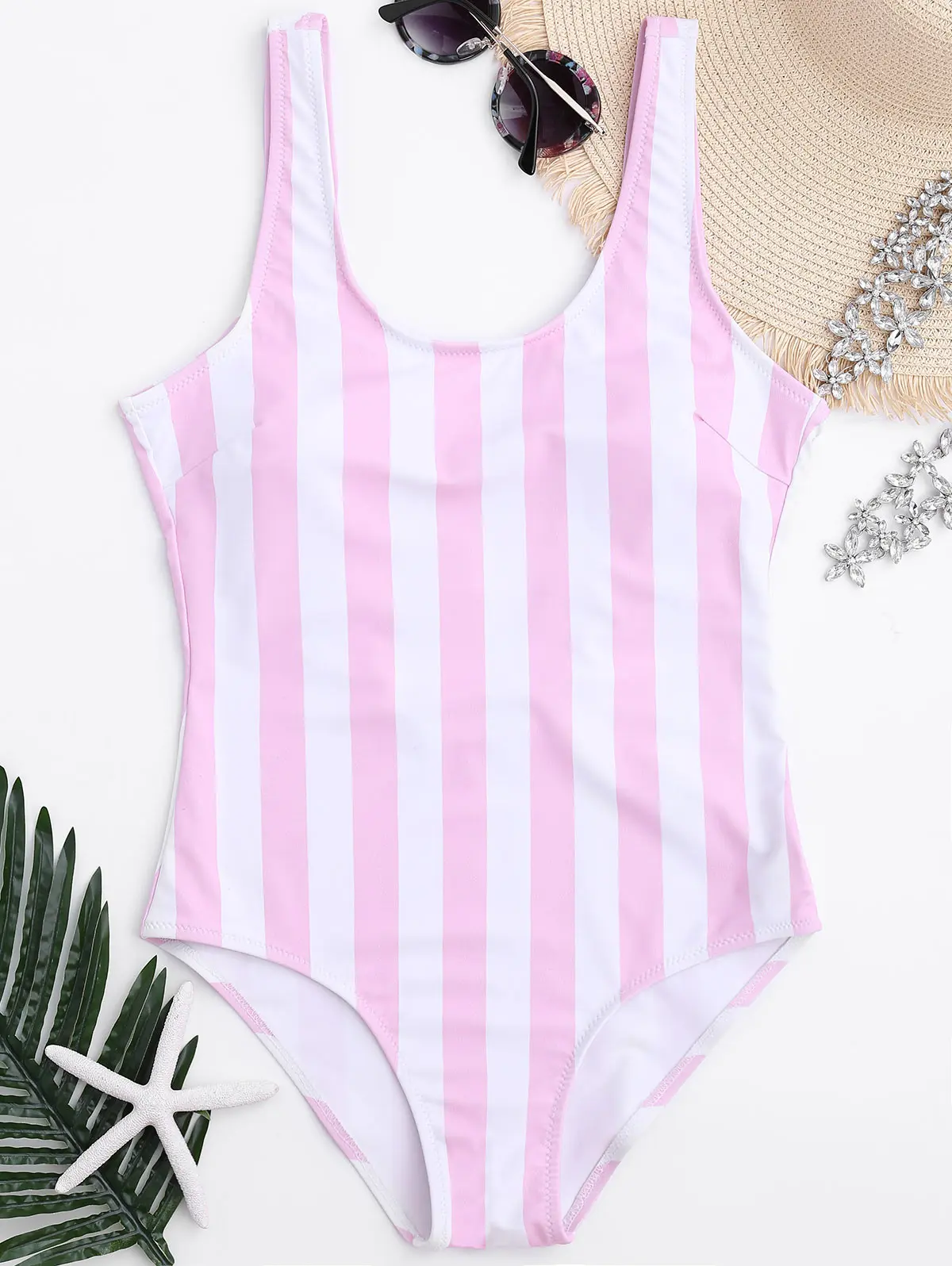 Women One-Piece Swimsuit Pink Striped Monokini Push Up Biquini Bathing Suit Swim Wear Padded Backless Bodysuit Trajes De Bano
Women One-Piece Swimsuit Pink Striped Monokini Push Up Biquini Bathing Suit Swim Wear Padded Backless Bodysuit Trajes De Bano