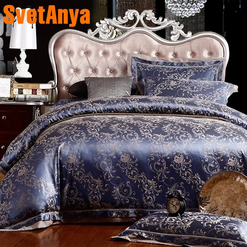 Svetanya jacquard Bedlinen dark blue Double King size (flat sheet + Pillowcase +Duvet Cover)
Svetanya jacquard Bedlinen dark blue Double King size (flat sheet + Pillowcase +Duvet Cover)