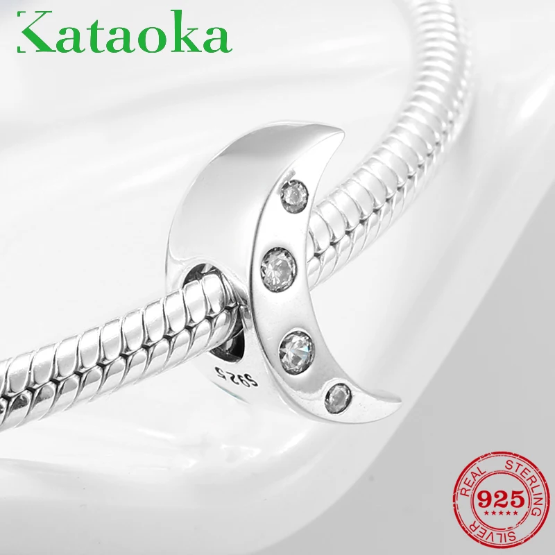 Real 925 Sterling Silver Curved moon Clear CZ Charms Beads Fit Original Pandora Charm Bracelet Bangles Jewelry making 
Real 925 Sterling Silver Curved moon Clear CZ Charms Beads Fit Original Pandora Charm Bracelet Bangles Jewelry making