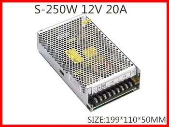 S-250-12 250W 12V 20A Single Output Switching power supply for LED Strip light AC-DC
S-250-12 250W 12V 20A Single Output Switching power supply for LED Strip light AC-DC