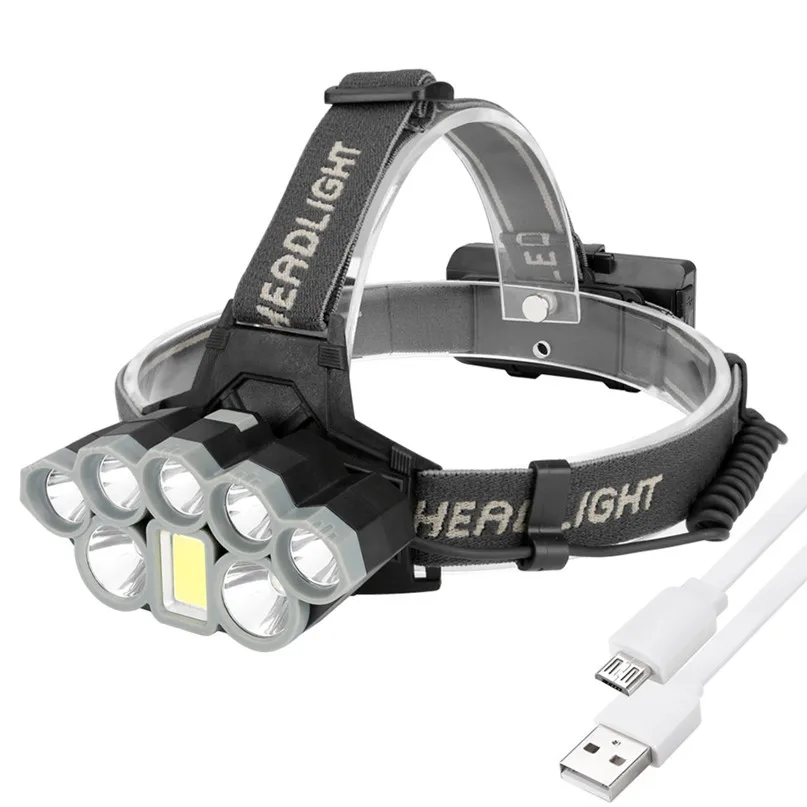 COB 8 LED Headlamp Bicycle Headlights USB Rechargeable Head Light Flashlight Torch Lamp 6 modes FOR Camping Hiking Riding #2O09
COB 8 LED Headlamp Bicycle Headlights USB Rechargeable Head Light Flashlight Torch Lamp 6 modes FOR Camping Hiking Riding #2O09
