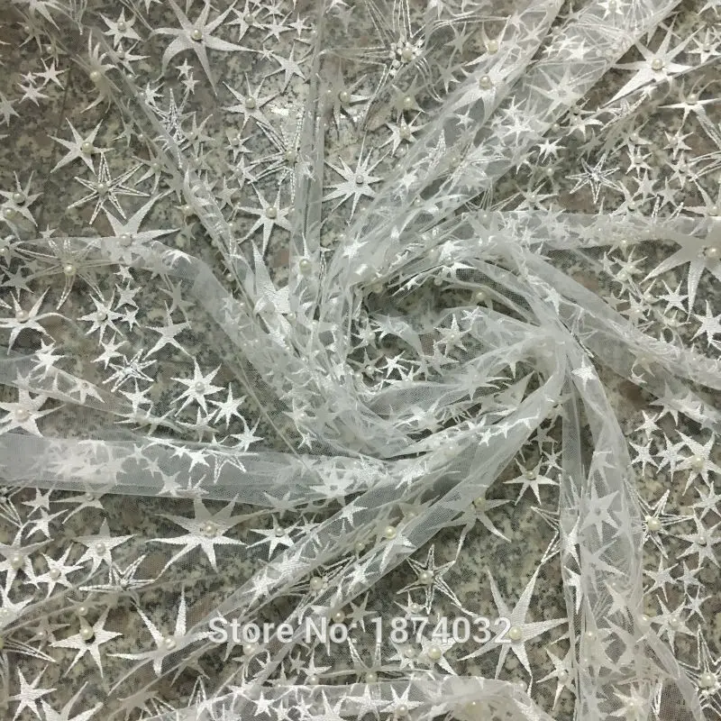 Beads lace star high quality african lace fabric for wedding dress French tulle Lace for Lady 5 yard/lot bridal LACE BC
Beads lace star high quality african lace fabric for wedding dress French tulle Lace for Lady 5 yard/lot bridal LACE BC