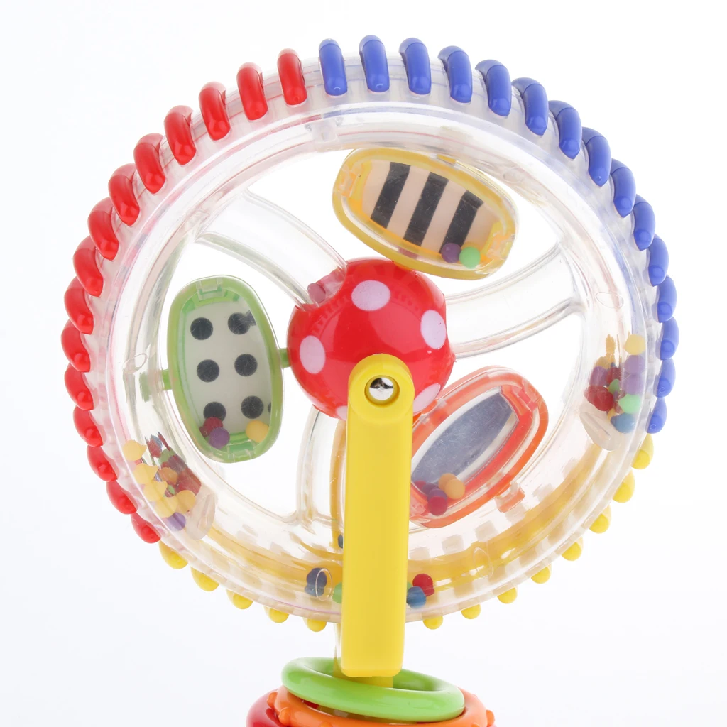 Plastic Spinning Ferris Wheel Windmill Toy for Baby and Infant, Suction Cup Design, Suitable for Stroller, Desk Chair Playing Plastic Spinning Ferris Wheel Windmill Toy for Baby and Infant, Suction Cup Design, Suitable for Stroller, Desk Chair Playing