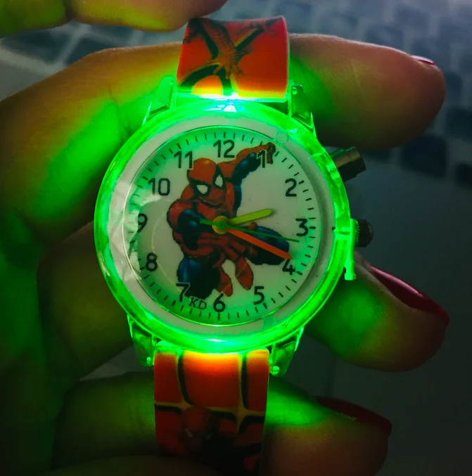 Spiderman Children Watches For Kids Colorful Flash Light Electronic Boys Watch Birthday Party Gift Clock Wrist New Design
Spiderman Children Watches For Kids Colorful Flash Light Electronic Boys Watch Birthday Party Gift Clock Wrist New Design