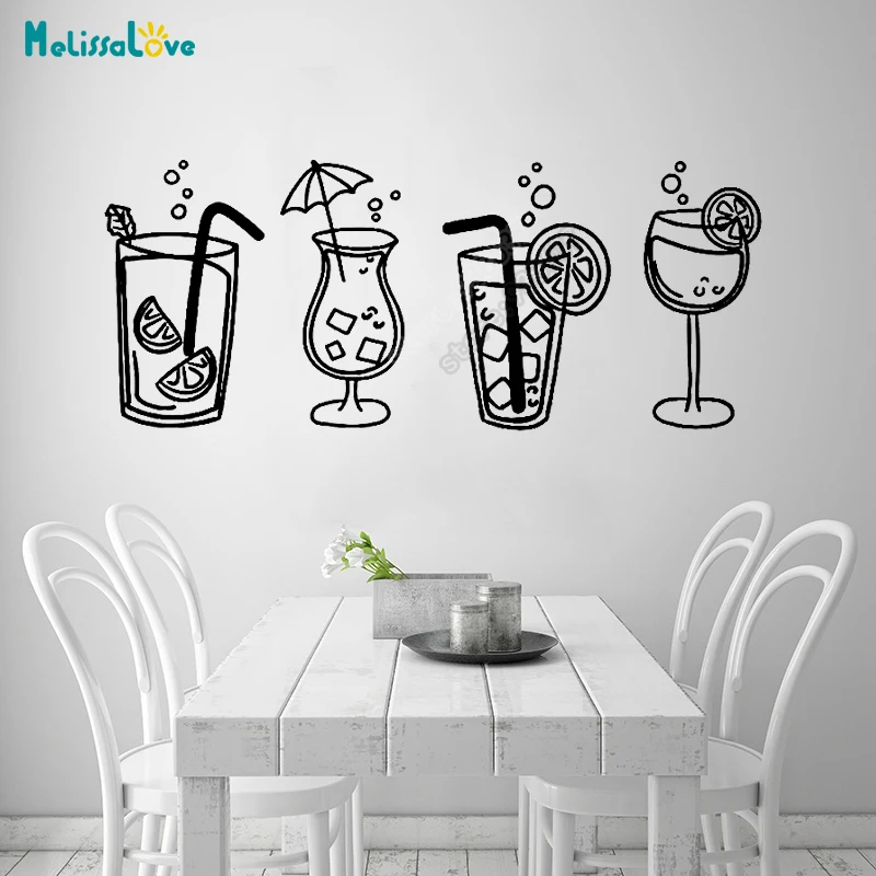 Four Cocktail Glasses Drinks For Kitchen Bar Bubble Carbonated Drinks Summer Decal Cold Soda Shop Window Vinyl Wall StickerB546
Four Cocktail Glasses Drinks For Kitchen Bar Bubble Carbonated Drinks Summer Decal Cold Soda Shop Window Vinyl Wall StickerB546