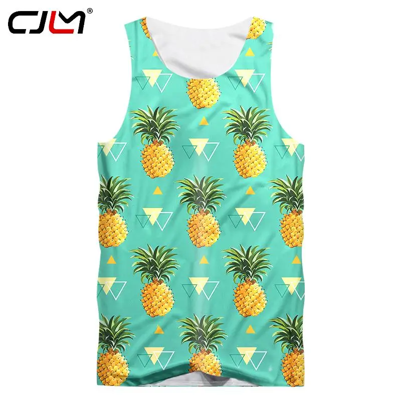 CJLM 3D Tank Tops Print Pineapple Men Sleeveless Shirts Summer Cool Singlets Man Bodybuilding Fitness Clothes Gyms Undershirt
CJLM 3D Tank Tops Print Pineapple Men Sleeveless Shirts Summer Cool Singlets Man Bodybuilding Fitness Clothes Gyms Undershirt