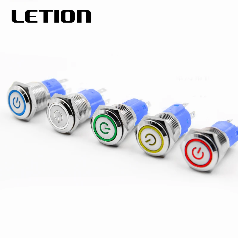 1pcs 16mm momentary latching start stop waterproof metal button switch LED lamp ring belt power symbol
1pcs 16mm momentary latching start stop waterproof metal button switch LED lamp ring belt power symbol