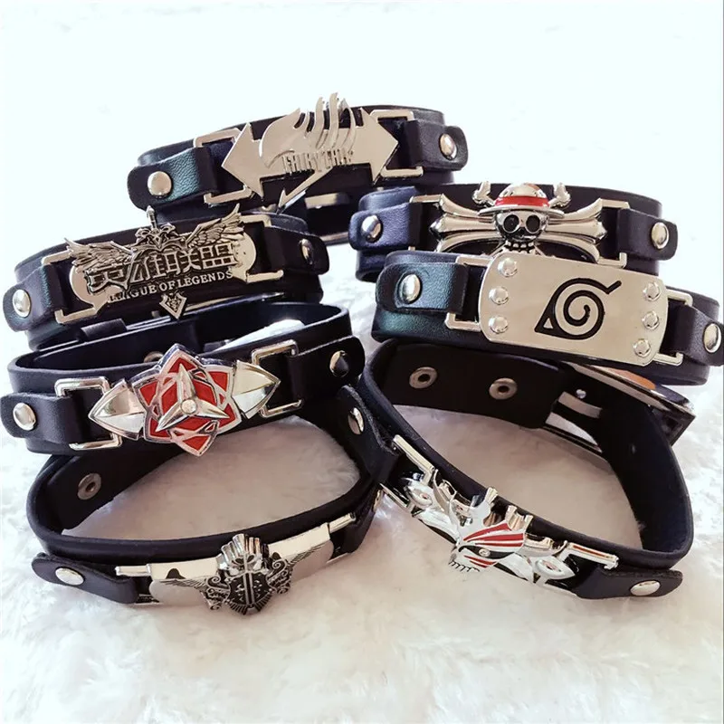 Game Anime Naruto Bracelet One Piece Hand Band Hero League Bracelet Black Deacon Bracelet Death Role Play Punk Fashion Bracelet
Game Anime Naruto Bracelet One Piece Hand Band Hero League Bracelet Black Deacon Bracelet Death Role Play Punk Fashion Bracelet