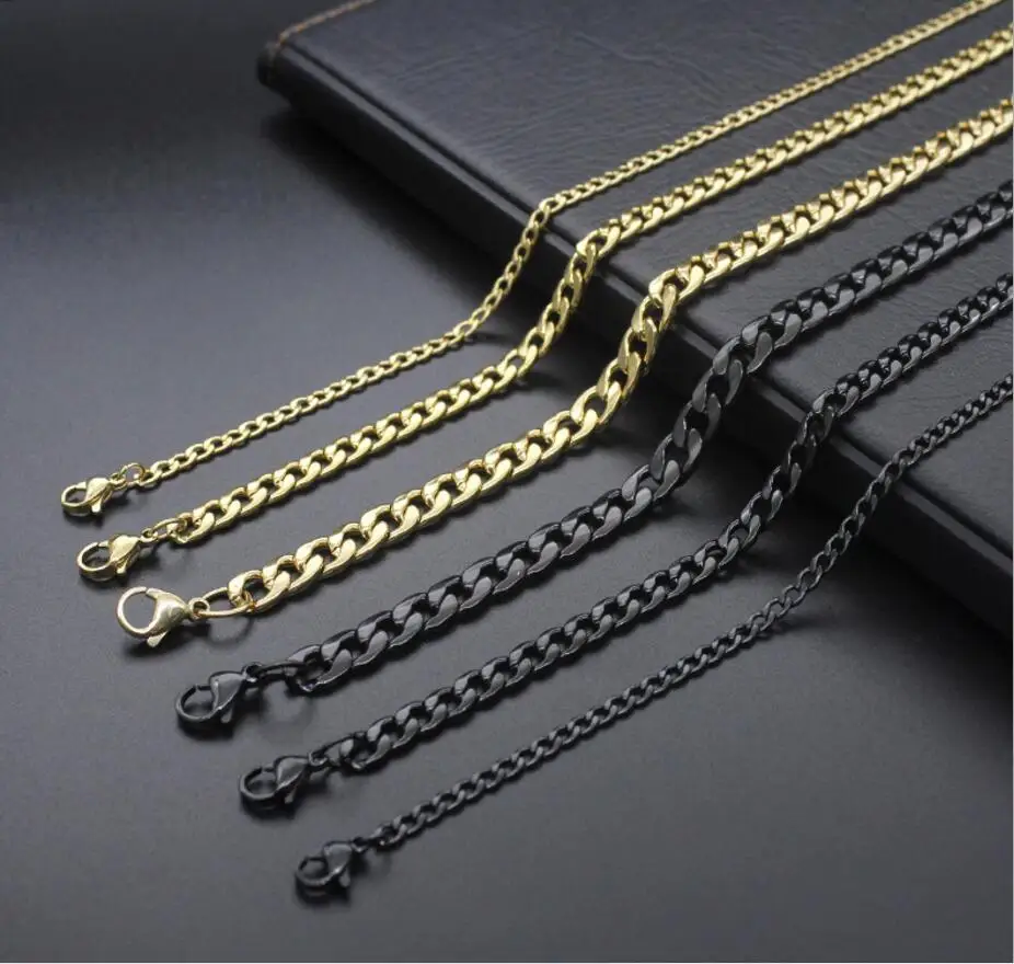 Good quality gold black color NK necklace chain Joker stainless steel plated necklace hot sale Fashion Jewelry XL054 as gift
Good quality gold black color NK necklace chain Joker stainless steel plated necklace hot sale Fashion Jewelry XL054 as gift