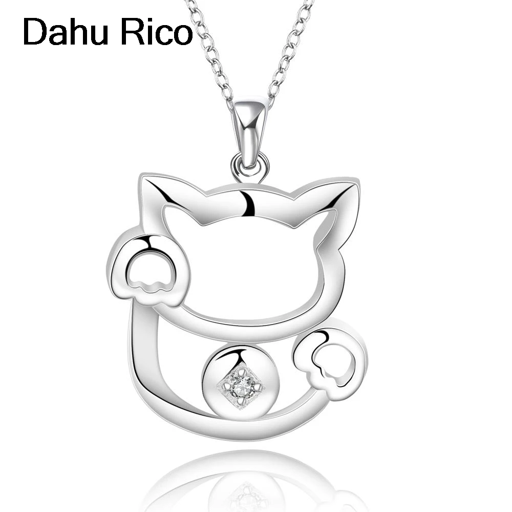 Collane kolye pendentif ожерелья и кулоны женщин сестра blancos Циркон плата с серебряным