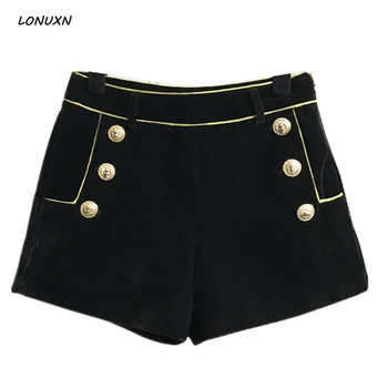 high quality black Velvet shorts Female Spring new Slim wild Large size outwear Casual high waist A-Line wide leg shorts girls
high quality black Velvet shorts Female Spring new Slim wild Large size outwear Casual high waist A-Line wide leg shorts girls