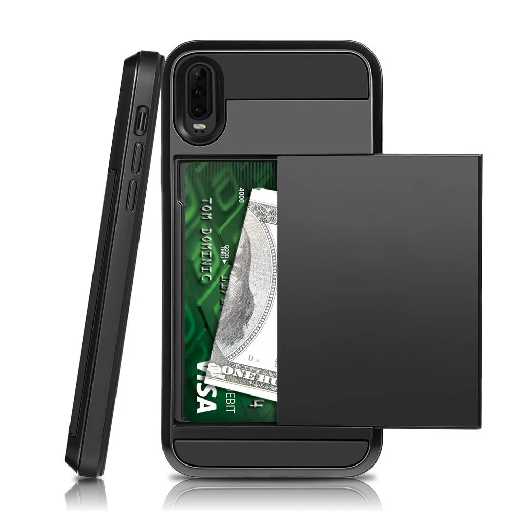 Чехол для Huawei P20 P30 Pro Lite P Smart 2019 кошелек со слотом карт скрытый Карманный чехол