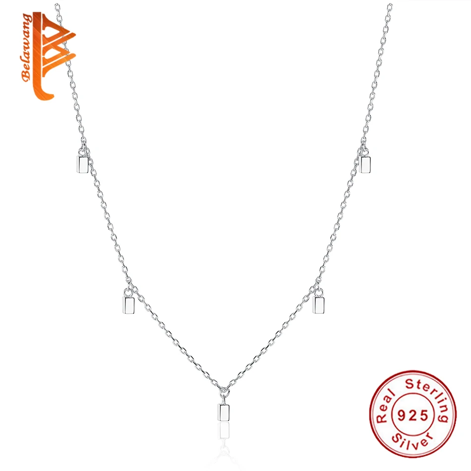 Wholesale Tiny Rectangle Pendant Choker Necklace 925 Sterling Silver Chain Link Adjustable Necklace for Women Elegant Jewelry
Wholesale Tiny Rectangle Pendant Choker Necklace 925 Sterling Silver Chain Link Adjustable Necklace for Women Elegant Jewelry