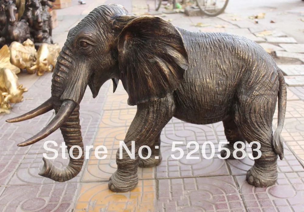 free 37"Chinese Marked Bronze Carved Auspicious Animal Elephant Heffalump Statue fast
free 37"Chinese Marked Bronze Carved Auspicious Animal Elephant Heffalump Statue fast