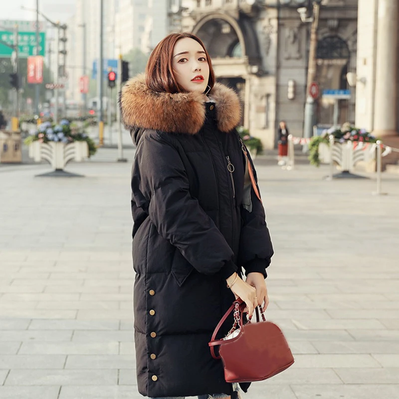 Big Real Raccoon Fur Collar 2019 Winter Jackets Coats Women Long Warm Thicken Hooded Down Parkas Female Loose Coat Winter Jacket
Big Real Raccoon Fur Collar 2019 Winter Jackets Coats Women Long Warm Thicken Hooded Down Parkas Female Loose Coat Winter Jacket