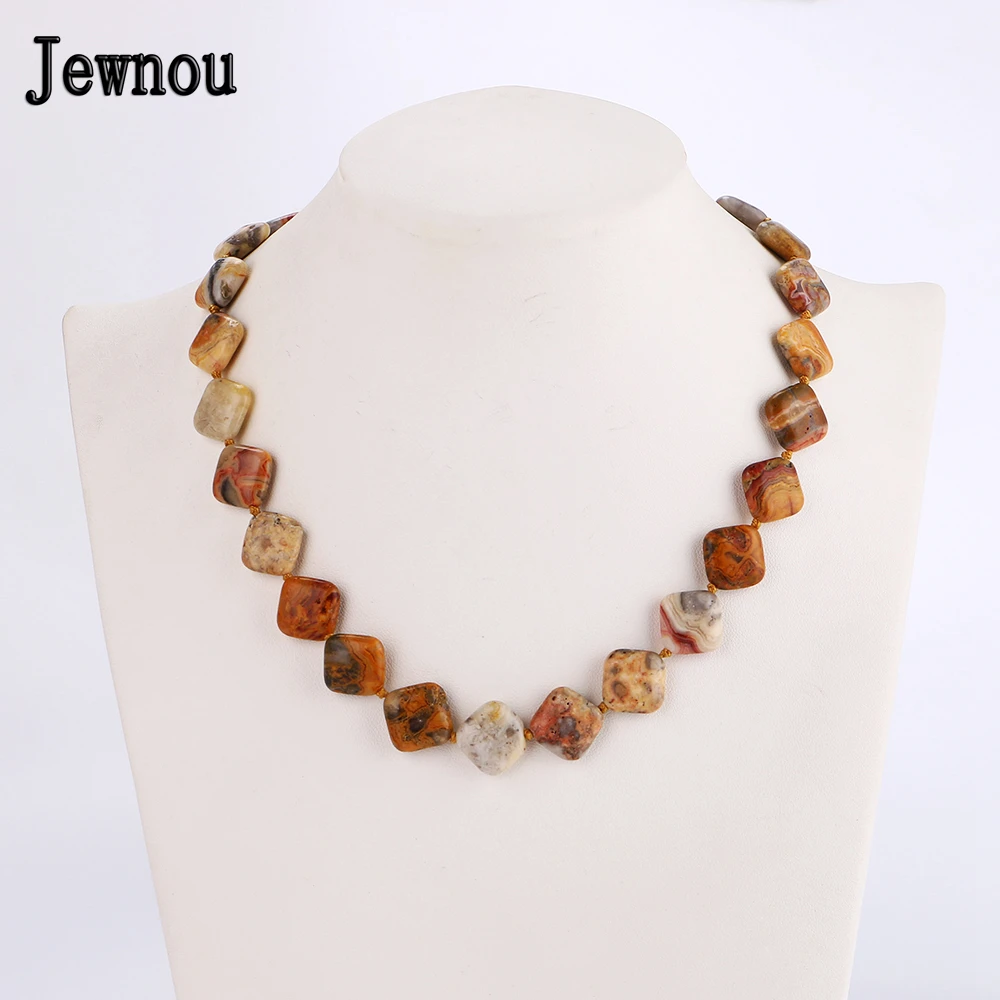 Jewnou Colorful Jade Necklace Statement Gemstone Square Jewelry Fine Lady Choker Authentic Power Handwork Accessories Diy Gift
Jewnou Colorful Jade Necklace Statement Gemstone Square Jewelry Fine Lady Choker Authentic Power Handwork Accessories Diy Gift