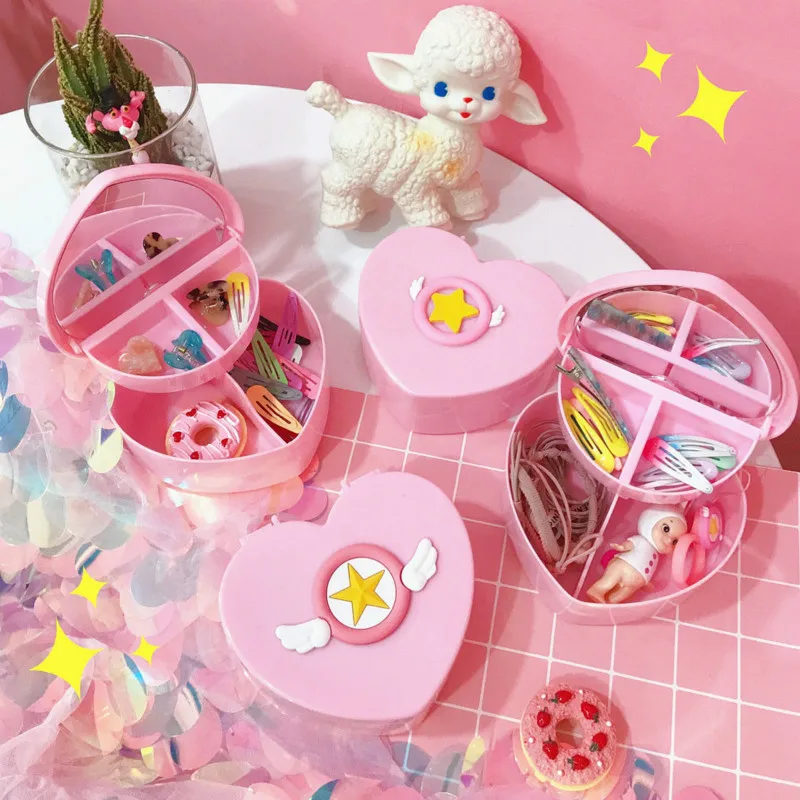 Creative Shell Shape Jewelry Candy Storage Box Container Girls Cartoon Double Layer Jewelry Box Heart-shaped Box Container Craft
Creative Shell Shape Jewelry Candy Storage Box Container Girls Cartoon Double Layer Jewelry Box Heart-shaped Box Container Craft
