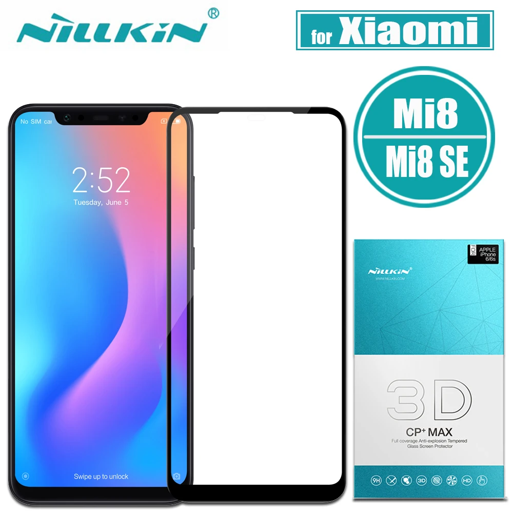 Xiaomi Mi 8 SE 3D Tempered Glass Xiaomi Mi8 SE Screen Protector Nillkin CP+MAX Curve 9H Full Cover Glass Film for Xiaomi M8 SE 
Xiaomi Mi 8 SE 3D Tempered Glass Xiaomi Mi8 SE Screen Protector Nillkin CP+MAX Curve 9H Full Cover Glass Film for Xiaomi M8 SE