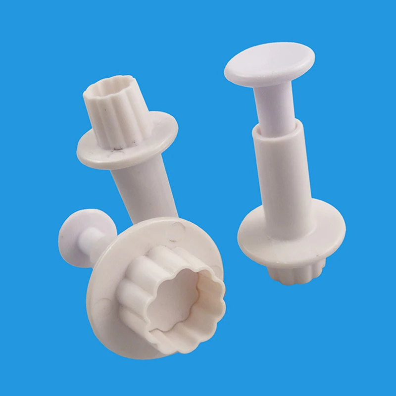 3 Pcs/Set Food Grade Plastic Flower Shape Cookie Biscuit Mould Cutter Plunger Fondant Spring Press Mold Cake Decorating Tools
3 Pcs/Set Food Grade Plastic Flower Shape Cookie Biscuit Mould Cutter Plunger Fondant Spring Press Mold Cake Decorating Tools