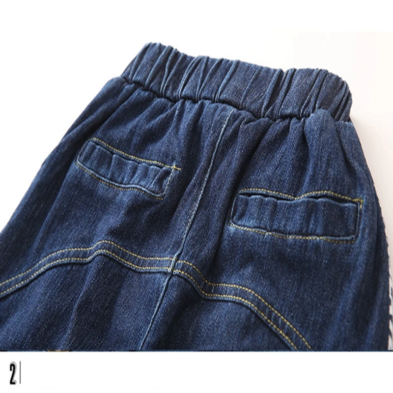 Baby Boys and childrens Harlan jeans Pants clothes In the Winter South Korean style Stylish Add wool jeans kids Clothing LRZLYX-A6 (6)