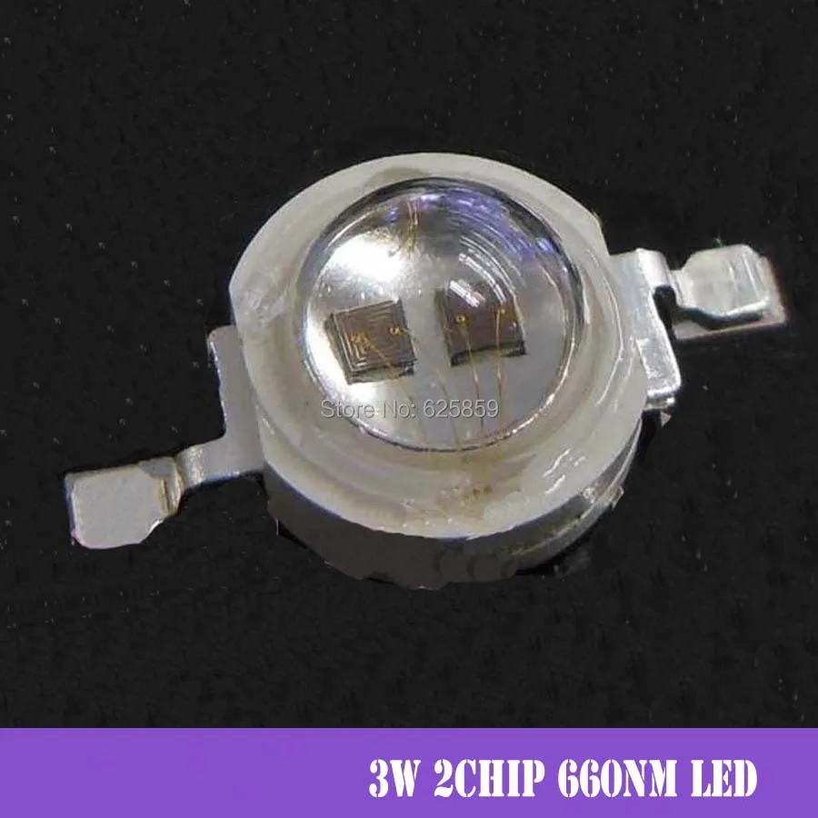 10PCS 3W 2chip Deep Red High Power 655-660NM Plant Grow LED Emitter Light 700mA - Freeshipping! 
10PCS 3W 2chip Deep Red High Power 655-660NM Plant Grow LED Emitter Light 700mA - Freeshipping!