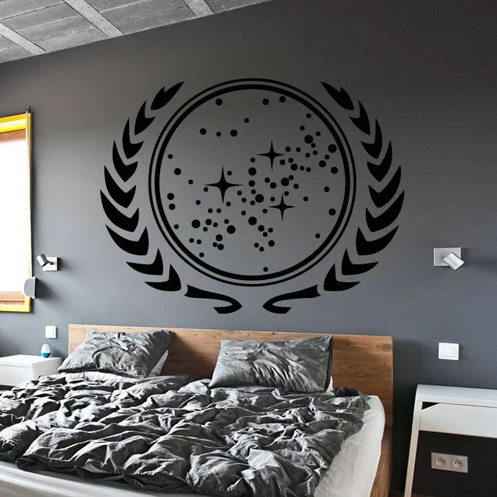 Star Trek Wall Decal Kids Bedroom Decoration United Federation of Planets Vinyl Wall Sticker Removable Wallpaper Art AZ432
Star Trek Wall Decal Kids Bedroom Decoration United Federation of Planets Vinyl Wall Sticker Removable Wallpaper Art AZ432