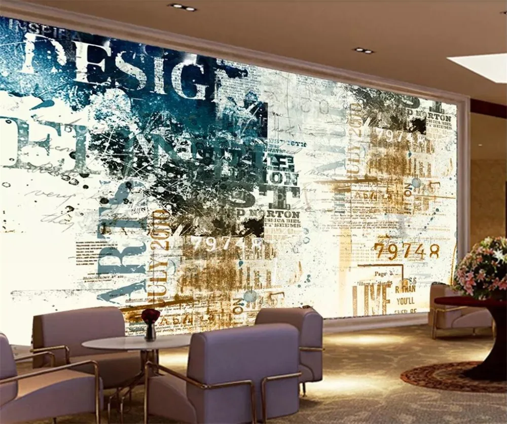 beibehang Custom wallpaper fashion 3d photo mural retro retro English alphabet living room background wall paper papel de parede
beibehang Custom wallpaper fashion 3d photo mural retro retro English alphabet living room background wall paper papel de parede