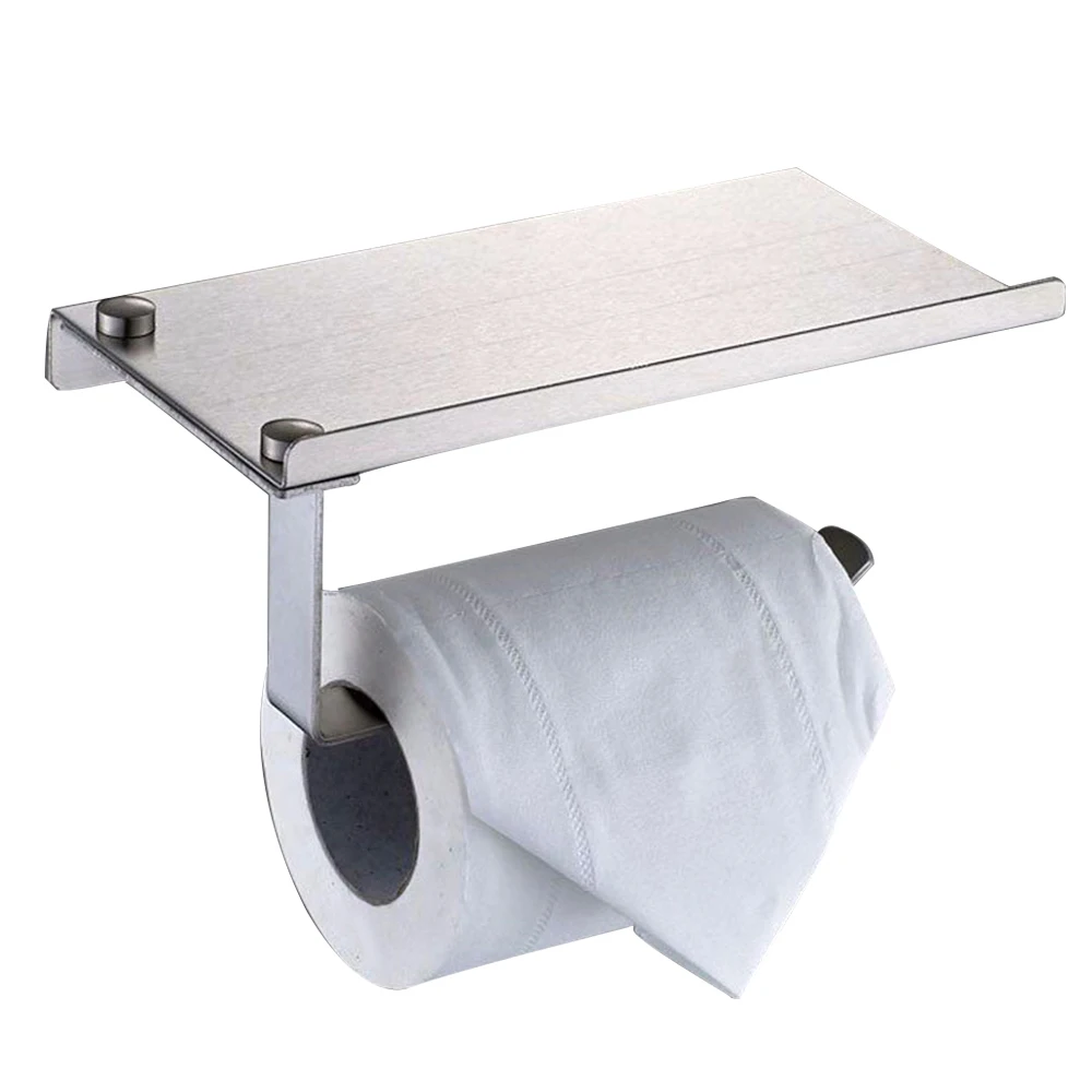 Stainless Steel Toilet Paper Holder with Shelf Phones For Roll Paper Towel Rack Tissue kitchen organizer Bathroom Accessories
Stainless Steel Toilet Paper Holder with Shelf Phones For Roll Paper Towel Rack Tissue kitchen organizer Bathroom Accessories