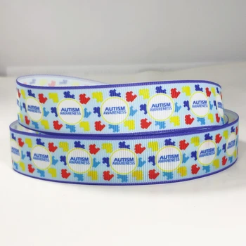 50yards 7/8" 1" 1.5" 22mm 25mm 38mm autism awareness printed grosgrain ribbon for headband hair bow hair tie
50yards 7/8" 1" 1.5" 22mm 25mm 38mm autism awareness printed grosgrain ribbon for headband hair bow hair tie