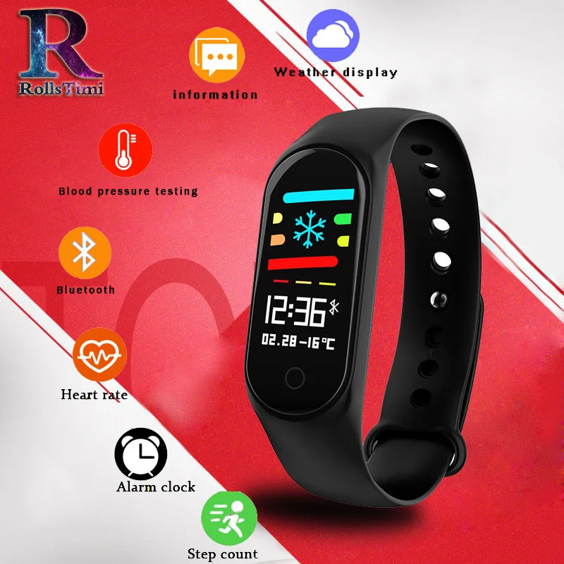 RollsTimi Color Screen Fitness Smart Bracelets Fashion Blood Oxygen Monitor Pedometer Waterproof Dustproof Smart Wristband
RollsTimi Color Screen Fitness Smart Bracelets Fashion Blood Oxygen Monitor Pedometer Waterproof Dustproof Smart Wristband