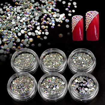 Crystal AB Glass Rhinestones on Nails Art Rhinestones for Nails Design Glass 3D Strass Nail Art Decoration Gems Manicure MJZ1024
Crystal AB Glass Rhinestones on Nails Art Rhinestones for Nails Design Glass 3D Strass Nail Art Decoration Gems Manicure MJZ1024