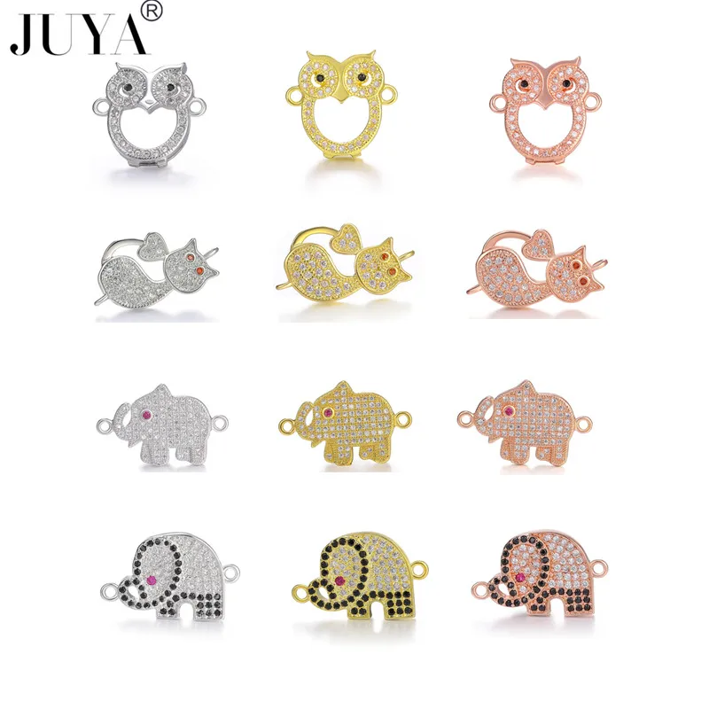 New 2019 Cubic Zirconia Charms Animal Elephant/Owl Connectors For DIY Charm Bracelets Women Kids Bracelets Making Accessories
New 2019 Cubic Zirconia Charms Animal Elephant/Owl Connectors For DIY Charm Bracelets Women Kids Bracelets Making Accessories