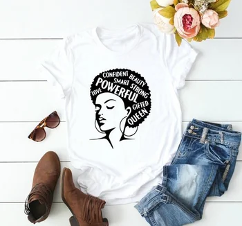 Women Feminist Tee Girl Power Tshirt Summer Fashion Short Sleeve T-shirt Inspiring Words Letters Printing Cotton Afro Lady Shirt
Women Feminist Tee Girl Power Tshirt Summer Fashion Short Sleeve T-shirt Inspiring Words Letters Printing Cotton Afro Lady Shirt