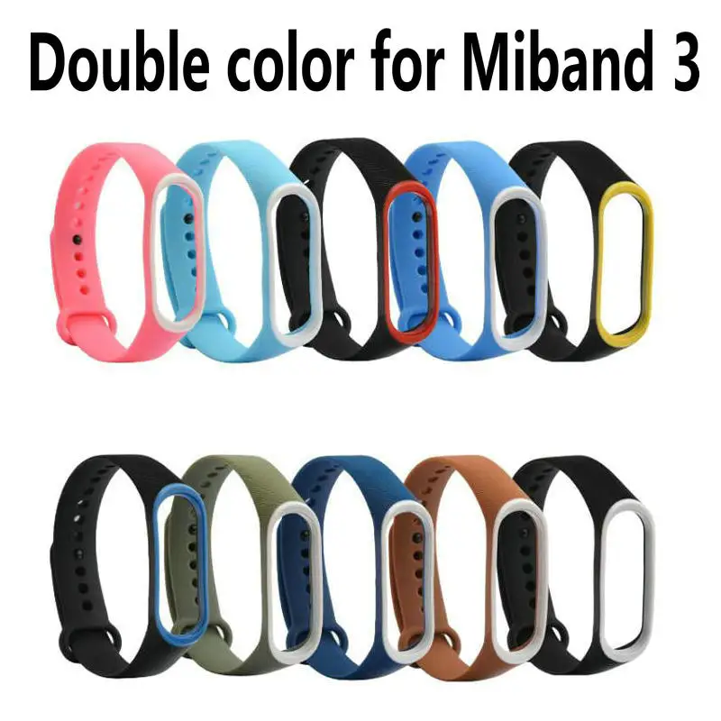 100pcs Colorful MiBand 3 4 Silicone Wrist Strap Bracelet Double Color Replacement watchband for Xiaomi Mi band 3 Wristbands belt
100pcs Colorful MiBand 3 4 Silicone Wrist Strap Bracelet Double Color Replacement watchband for Xiaomi Mi band 3 Wristbands belt