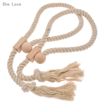 She Love 1 Pair Fringed Rope Curtain Tieback Chain Buckle Drapery Holdback Clip Holders Home Decor
She Love 1 Pair Fringed Rope Curtain Tieback Chain Buckle Drapery Holdback Clip Holders Home Decor