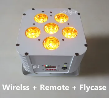 (10 pcs / lot ) Remote Control+ Battery + Wireless Control 6*18W RGBWA+UV 6 in 1 LED Flat Par Light with Flycase 10 pcs / lot
(10 pcs / lot ) Remote Control+ Battery + Wireless Control 6*18W RGBWA+UV 6 in 1 LED Flat Par Light with Flycase 10 pcs / lot