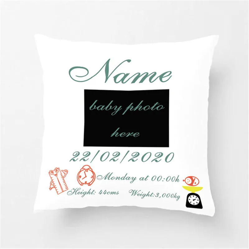 Custom Cute Lovely Pillow Case Newborn Baby Pillow Cover Polyester Decorative Handmade Boy / Girl Cushion Cover For Kids
Custom Cute Lovely Pillow Case Newborn Baby Pillow Cover Polyester Decorative Handmade Boy / Girl Cushion Cover For Kids