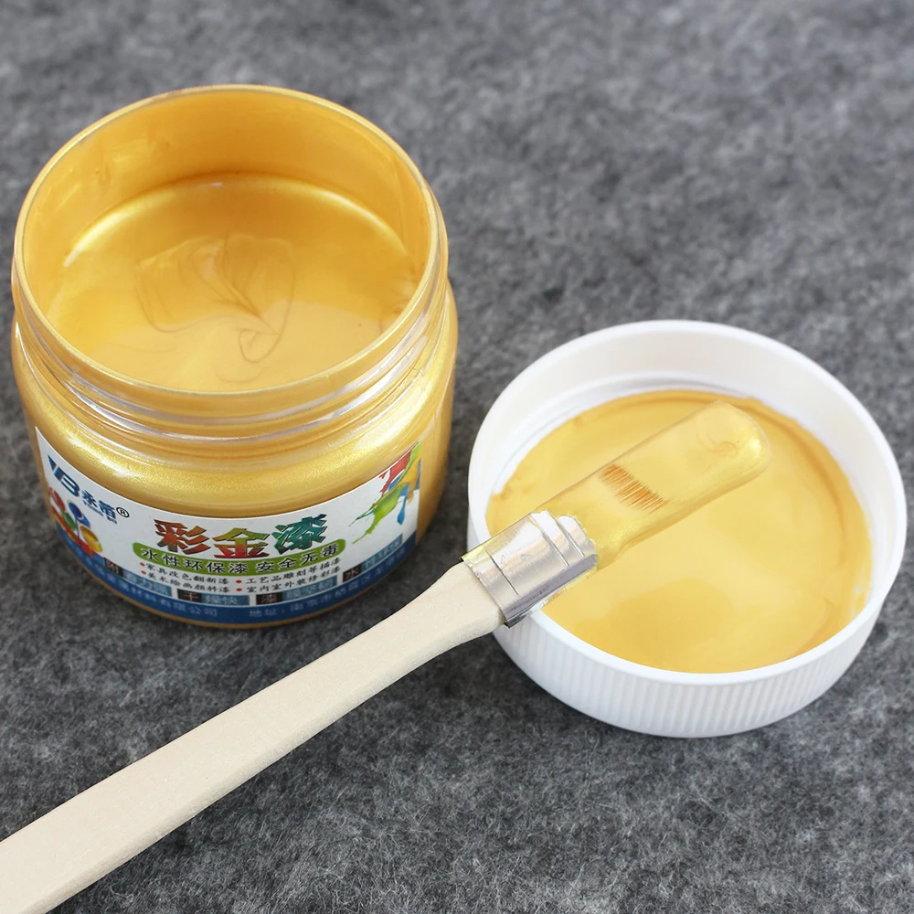Gold Water-based Paint ,Metallic lacquer , wood varnish, Furniture Color change, wall,door,crafts, Painting,100g per bottle
Gold Water-based Paint ,Metallic lacquer , wood varnish, Furniture Color change, wall,door,crafts, Painting,100g per bottle