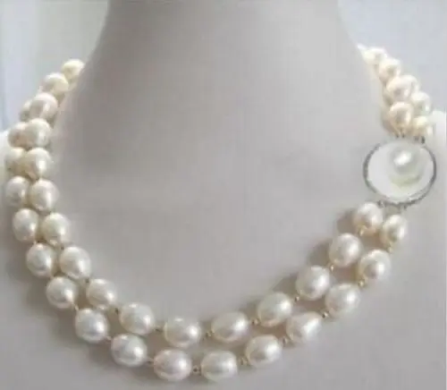 FREE SHIPPING HOT sell new Style >>>>CHARMING 2ROWS AAA+ 11-13MM SOUTH SEA NATURAL WHITE PEARL NECKLACE 17-18
FREE SHIPPING HOT sell new Style >>>>CHARMING 2ROWS AAA+ 11-13MM SOUTH SEA NATURAL WHITE PEARL NECKLACE 17-18