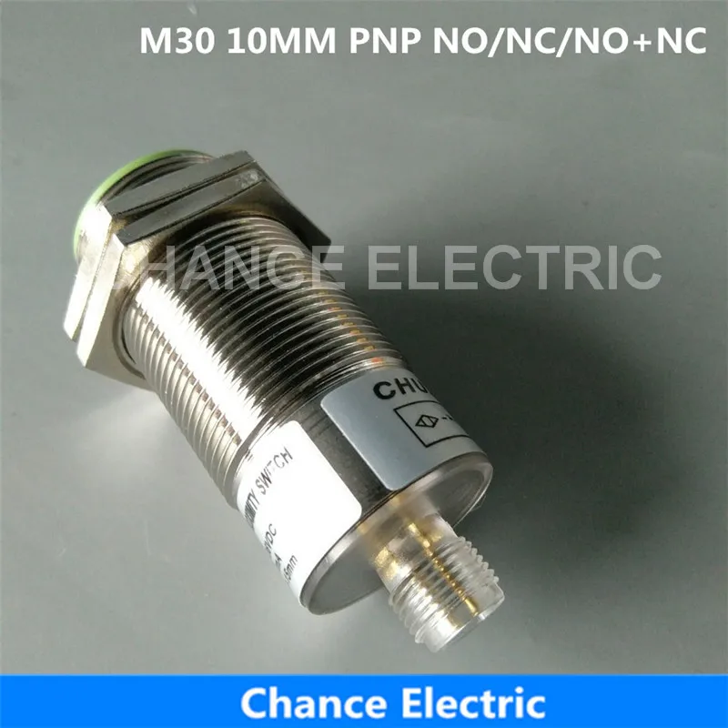 CHUX Inductive Proximity Sensor M30 10mm Distance No/nc/no+nc Half Sets Without Cable Switch Connector Pnp
CHUX Inductive Proximity Sensor M30 10mm Distance No/nc/no+nc Half Sets Without Cable Switch Connector Pnp
