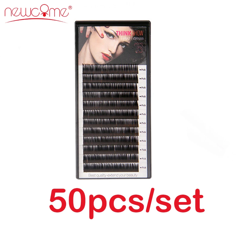 NEWCOME 50Trays/Set,3D Korean Eyelash Extension Natural Black Fake False Eyelashes Curl C/D Eye Lashes for Professional Makeup
NEWCOME 50Trays/Set,3D Korean Eyelash Extension Natural Black Fake False Eyelashes Curl C/D Eye Lashes for Professional Makeup