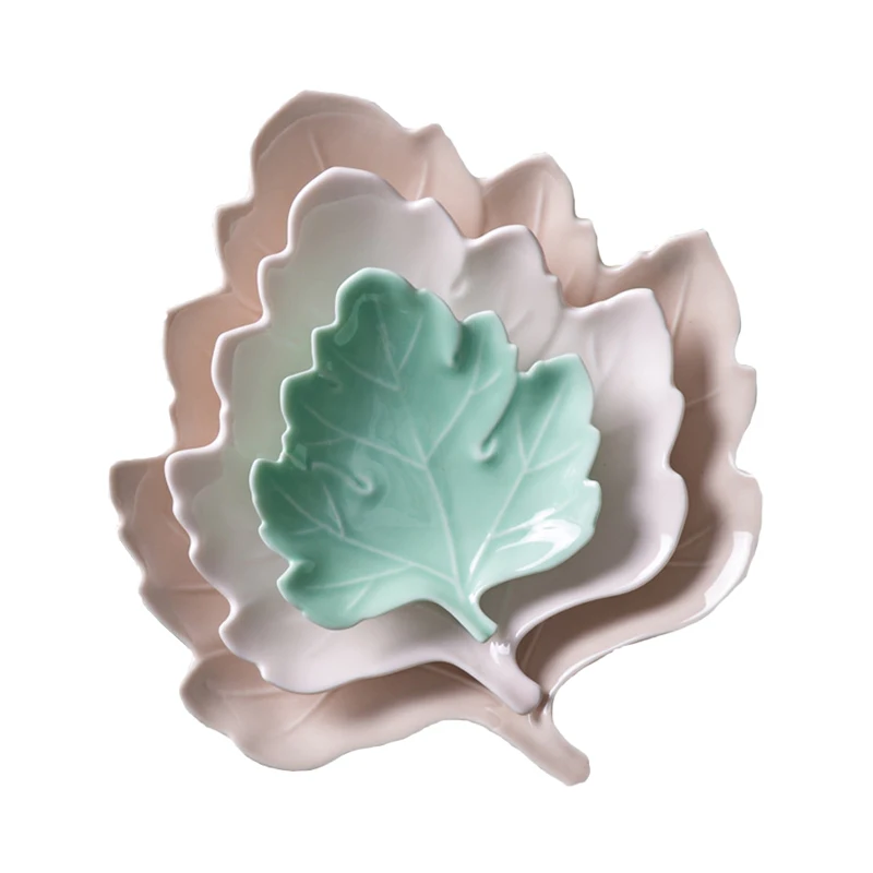 Leaf Shape Plate Food Tray Dessert Pastry Dish Tableware Simple Basso-relievo Soild Side Restaurant Serving Dinner Plate 1pcs
Leaf Shape Plate Food Tray Dessert Pastry Dish Tableware Simple Basso-relievo Soild Side Restaurant Serving Dinner Plate 1pcs