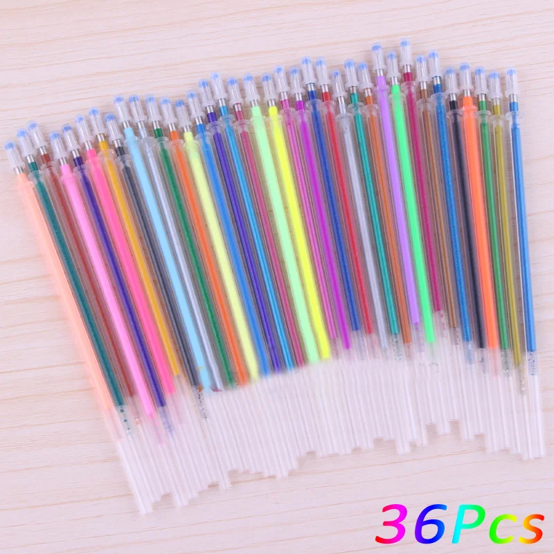 Colorful Drawing Painting Neutral Ink Roller Ball Pen Refill Gel Pen